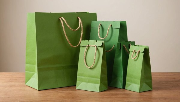 Osez la couleur avec des pochettes cadeaux kraft vergé vert papaye